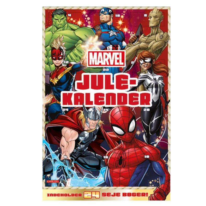 Marvel Julekalenderbog - 24 Seje Bger - julekalenderbog - Legekammeraten.dk