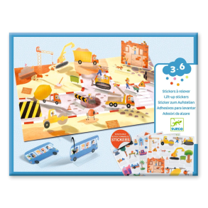 Djeco | Klistermrkeleg 3D - Transport