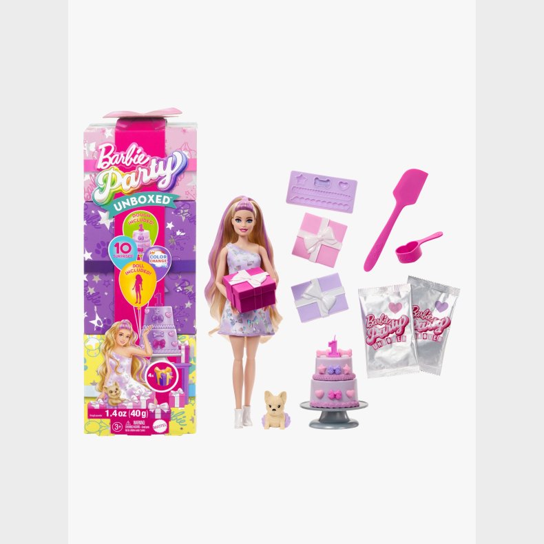 Barbie Party Unboxed Dukke 1