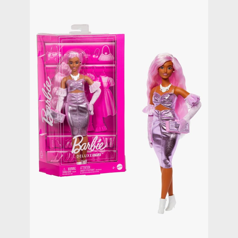 Barbie Deluxe Style Dukke Lyser�dt H�r