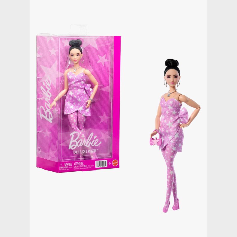 Barbie Deluxe Style Dukke med Pink Cowboykjole