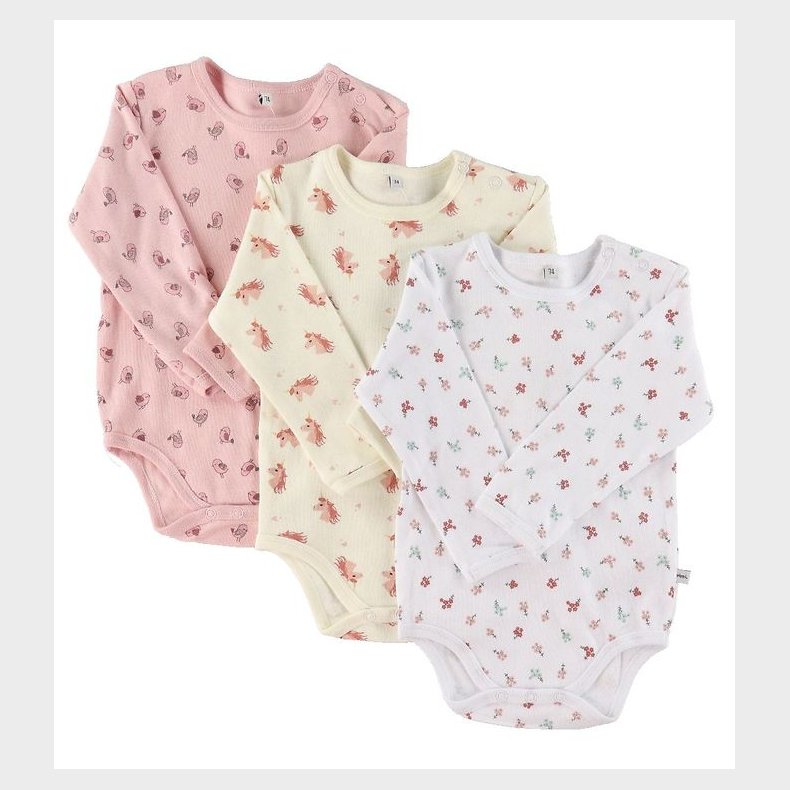 Pippi Body - 1 stk. - Assorteret - L/ - Mnstret