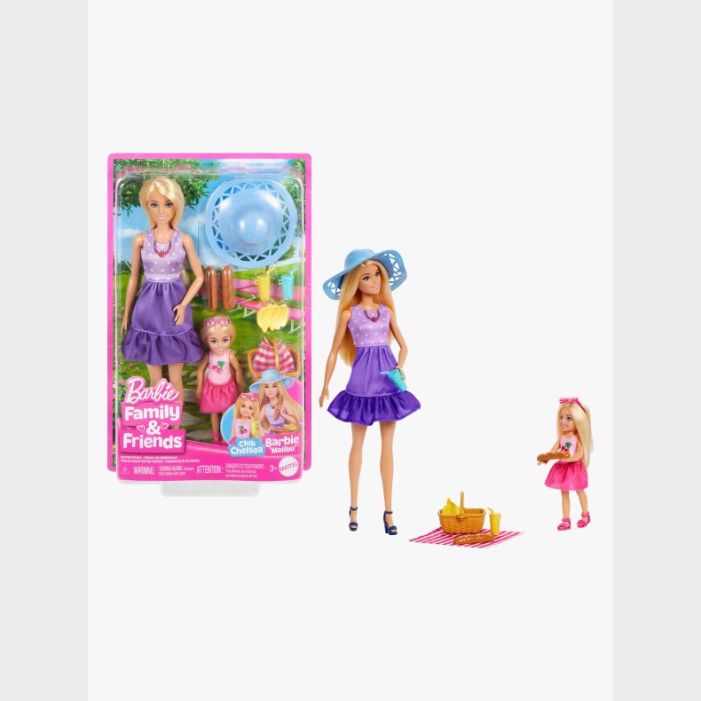 Barbie Family &  Friends Leges�t Malibu &  Chelsea Picnic