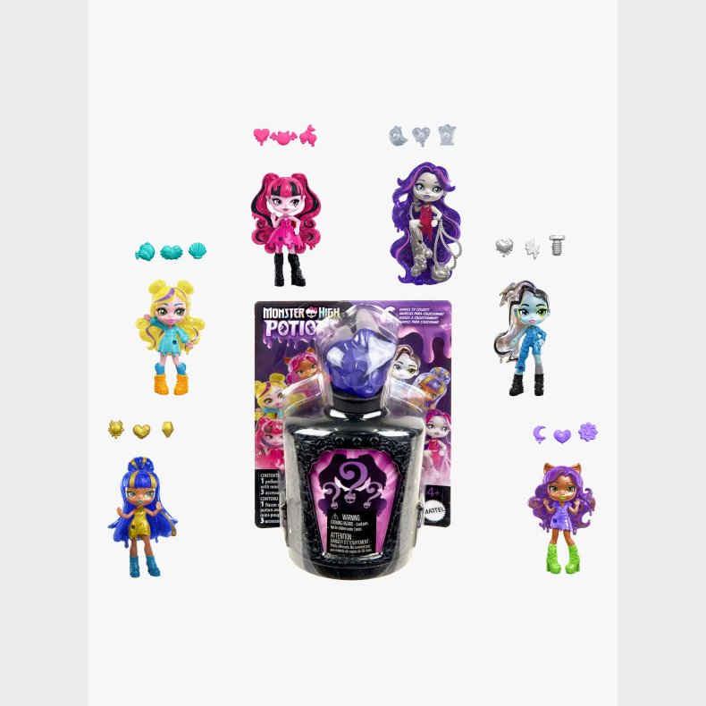 Monster High Potions Miniaturedukke Blandet Udvalg