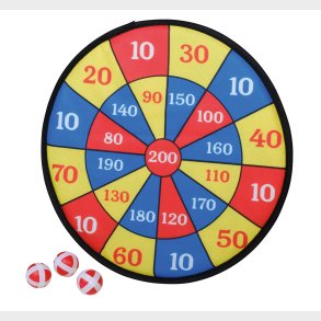 Happy People | Dartspil, Velcro - Med pointfelter