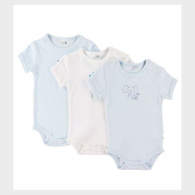 Pippi Body - 1 stk. - Assorteret - K/ - Lys m. Print