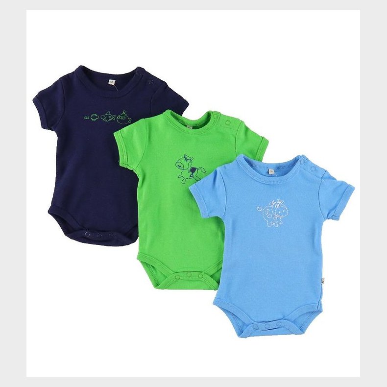 Pippi Body - 1 stk. - Assorteret - K/ - Ensfarvet m. Print