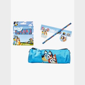 Bluey Skrives�t med Farvekridt &  Penalhus