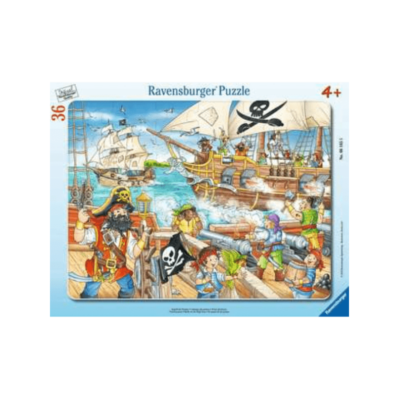Rammepuslespil Pirater 36 Brikker - Legekammeraten.dk