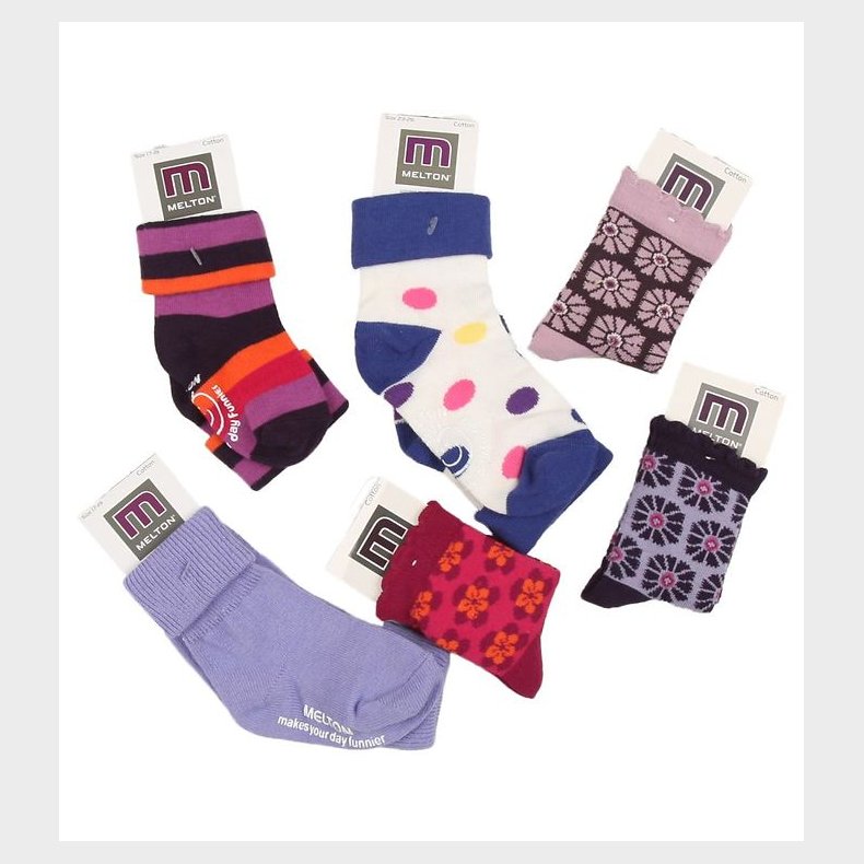 Melton - 1 par - Assorteret Strmper - 1 par - Assorteret - Pige