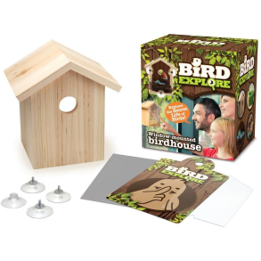 Fuglehus med gennemsigtig plade