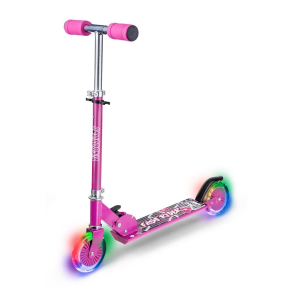 L�behjul med LED lys, pink
