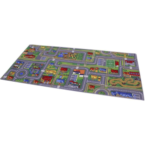 Gulvtppe, Legetppe Trafik-By 95x200 cm