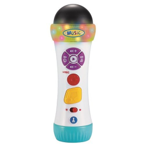 Mikrofon med musik, lys og lyd