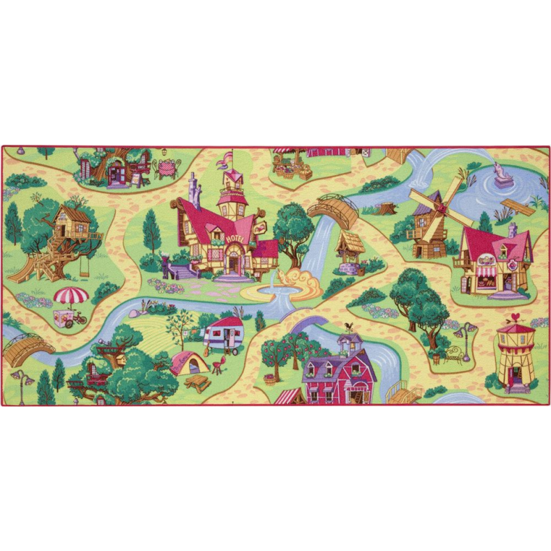 Gulvt�ppe, Leget�ppe Candy Town 95 x 200