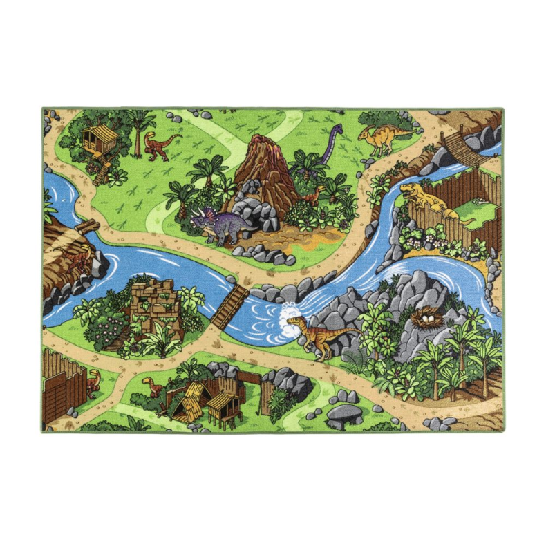 Gulvt�ppe, Leget�ppe Dinosaur 95x133cm