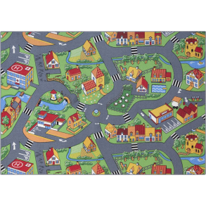 Gulvt�ppe, Leget�ppe By-Trafik 140 x 200