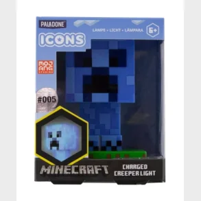 Minecraft Charged Creeper figur med lys