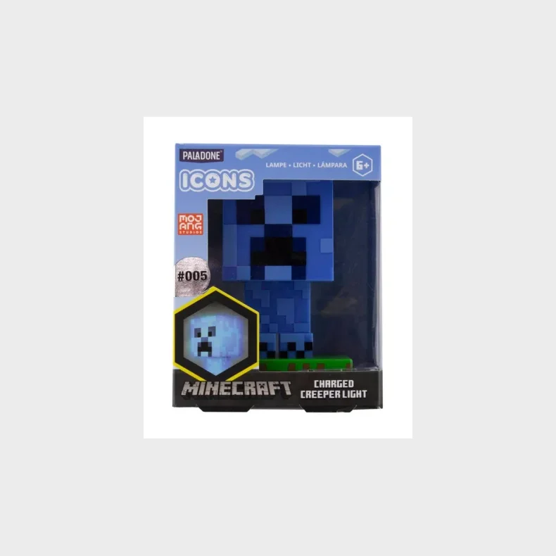 Minecraft Charged Creeper figur med lys