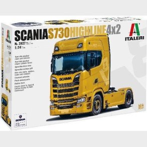 Italeri - Scania S730 Highline 4x2 Lastbil Byggest - 1:24 - 3927