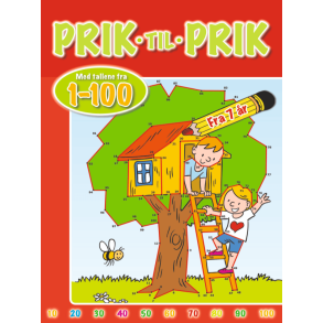 Aktivitetsbog Prik Til Prik Med Tallene Fra 1-100 - malebog - Legekammeraten.dk