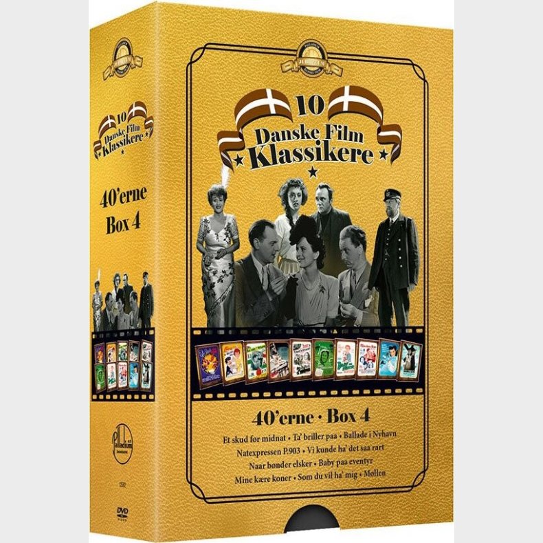 10 Danske Filmklassikere - 1940'erne - Boks 4 - DVD - Film