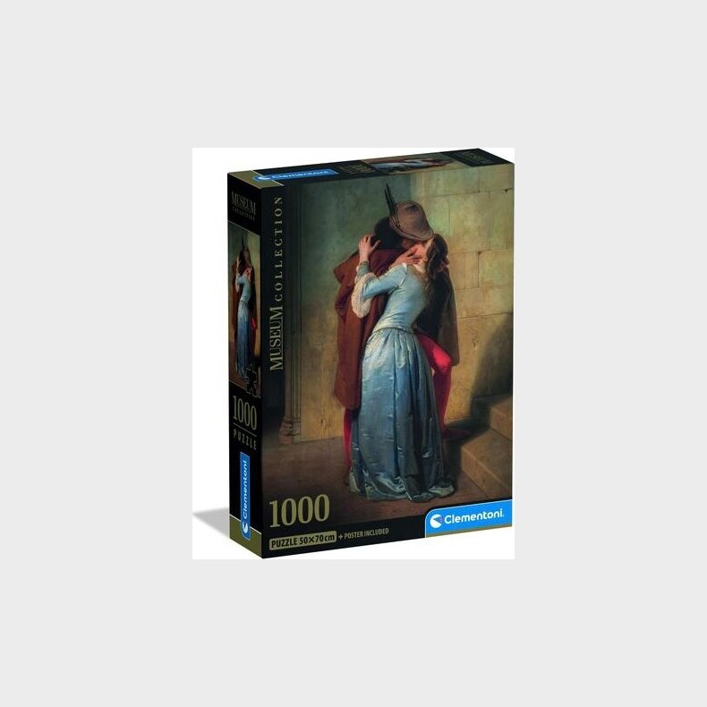1000 Puslespil Hqc Museum The Kiss-hayez Comp Brikker