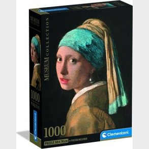 1000 Puslespil Museum Girl W/ Pearl Earring Brikker