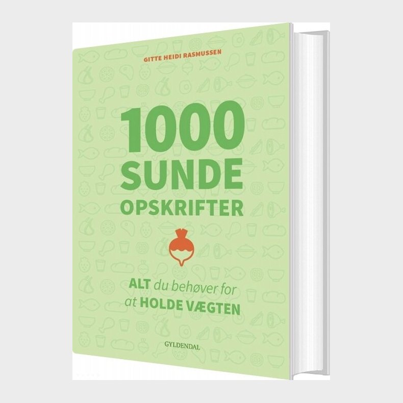 1000 Sunde Opskrifter - Gitte Heidi Rasmussen - Bog