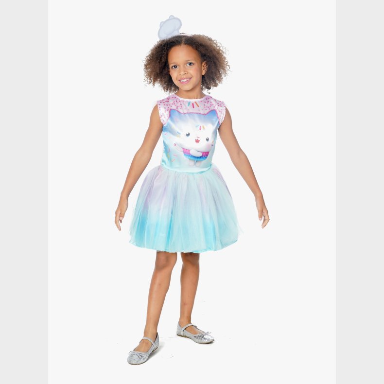Gabby's Dollhouse Deluxe Cakey Cat Kostume med H�rb�nd