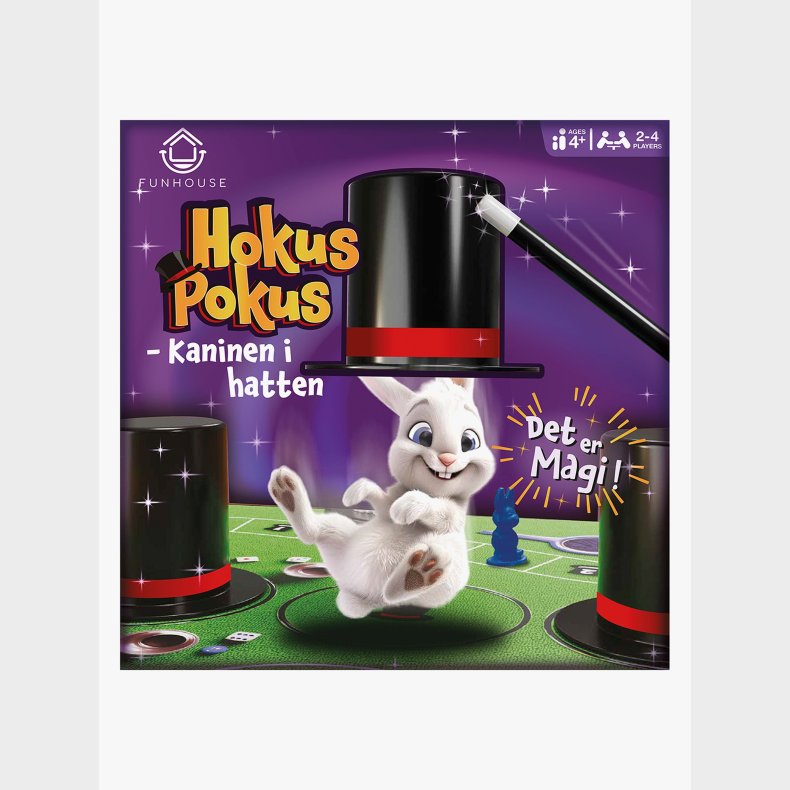 Funhouse Games Hokus Pokus Spil Kaninen i Hatten