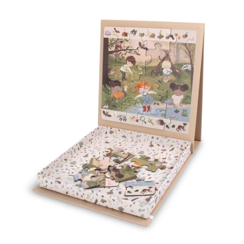 Filibabba | Magnetpuslespil m. 20 brk. - Eventyr i skoven