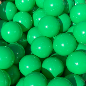 KiDKii | Boldbassin bolde 7 cm - Klar grn, 100 stk