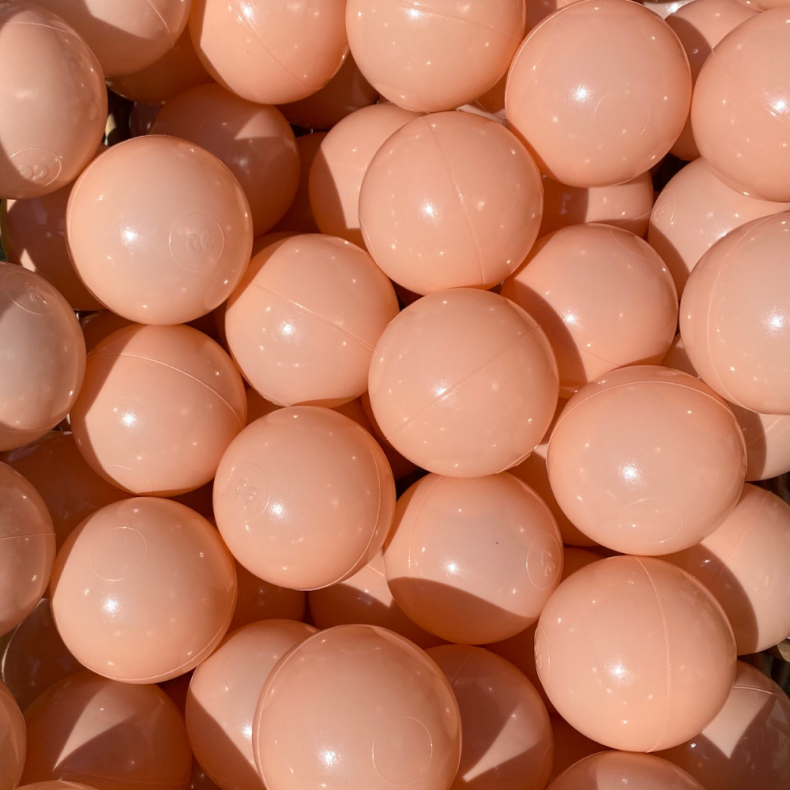 KiDKii | Boldbassin bolde 7 cm - Fersken, 100 stk