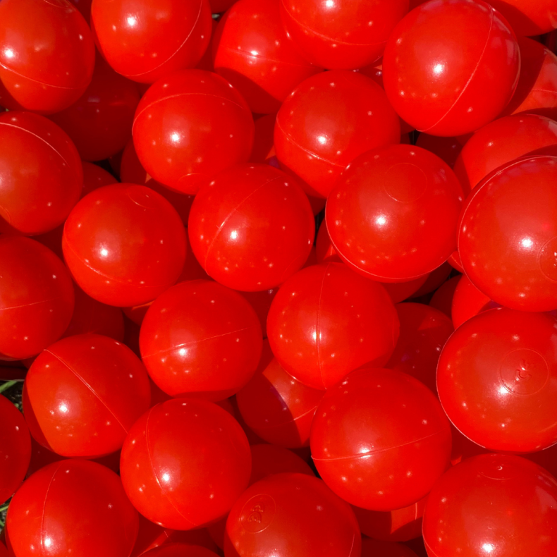 KiDKii | Boldbassin bolde 7 cm - Rd, 100 stk