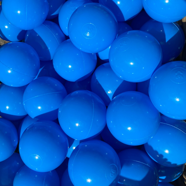 KiDKii | Boldbassin bolde 7 cm - Klar bl, 100 stk