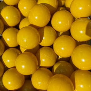 KiDKii | Boldbassin bolde 7 cm - Sennepsgul, 100 stk