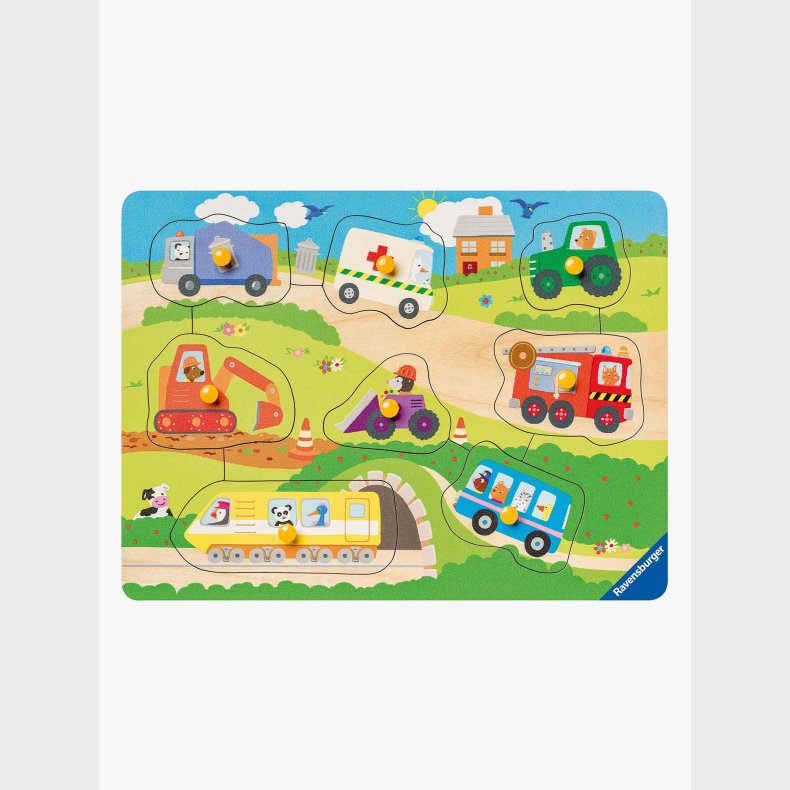 Ravensburger Knoppuslespil Yndlingsk�ret�jer 8 Brikker