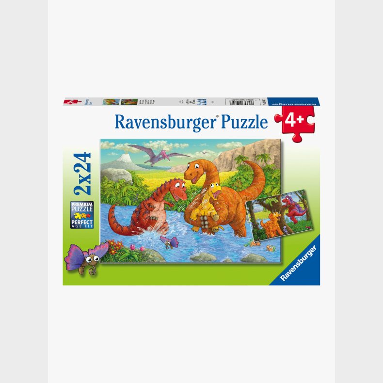 Ravensburger Puslespil Legende Dinosaur 2x24 Brikker