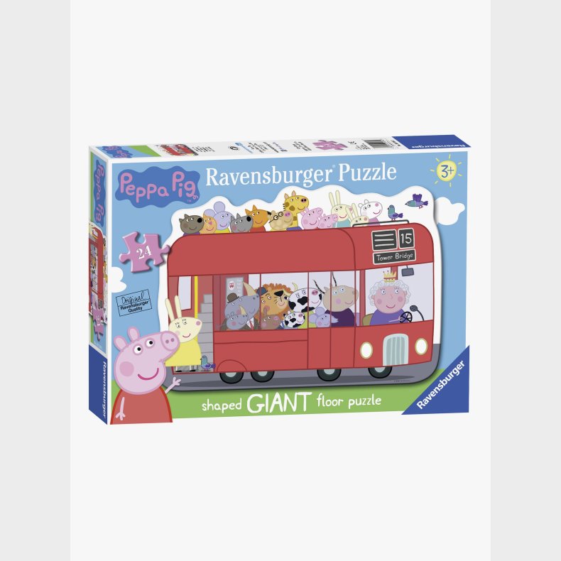 Ravensburger Gulvpuslespil Gurli Gris Bus, 24 Brikker