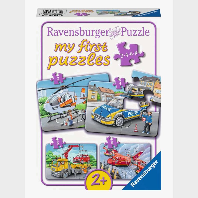 Ravensburger Puslespil My Emergency Vehicles 20 Brikker