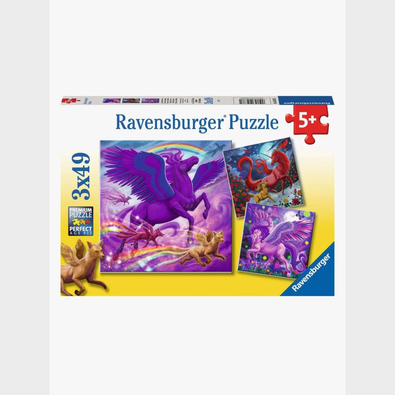 Ravensburger Puslespil Mythical Majesty 3x49 Brikker