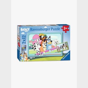 Ravensburger Puslespil Bluey 2x12 Brikker