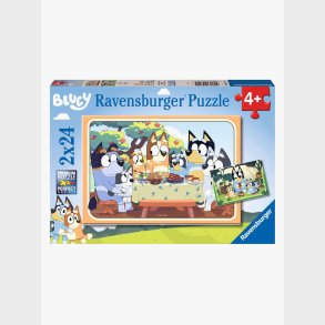 Ravensburger Puslespil Bluey 2x24 Brikker