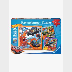 Ravensburger Puslespil Hot Wheels 3x49 Brikker