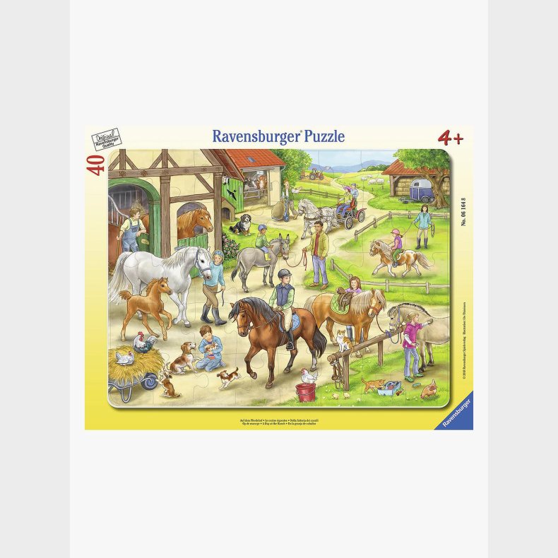 Ravensburger Puslespil A Day At The Ranch 40 Brikker
