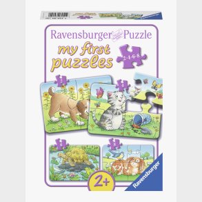 Ravensburger Puslespil S�de Dyr 2, 4, 6 &  8 Brikker