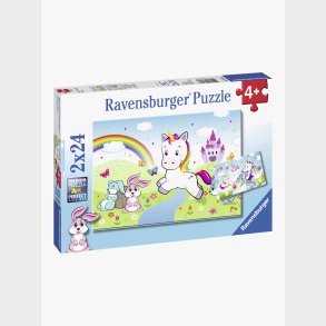 Ravensburger Puslespil Enhj�rning 2x24 Brikker