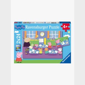 Ravensburger Puslespil Gurli Gris, 2X24 Brikker