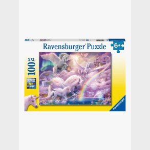 Ravensburger Puslespil Unicorn Pagasai, 100 Brikker